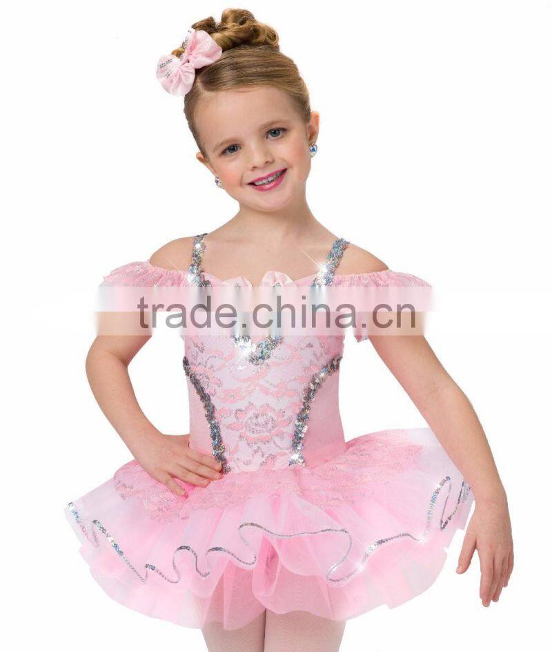 2016 lovely lace pink children tutu
