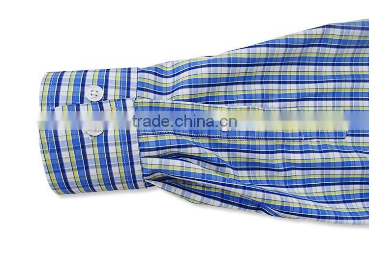 Stylish men t-shirts cheap fancy plaid fabric korean men t-shirt