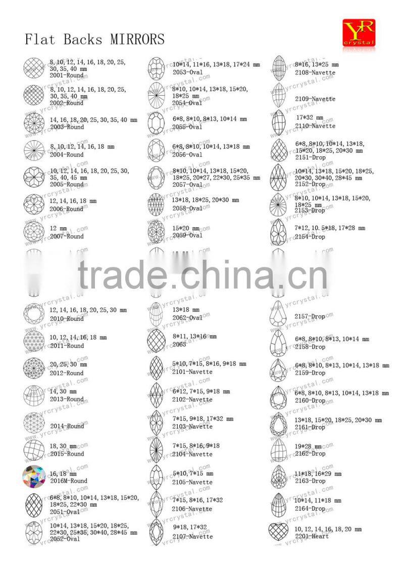 crystal glass stones,flat polished stones,flat mirror stones for jewelry