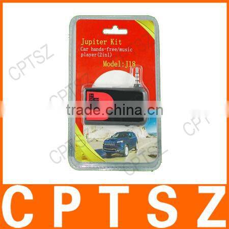 New style car hands-free&music player(J18)/Jupiter car hands-free(2in1)