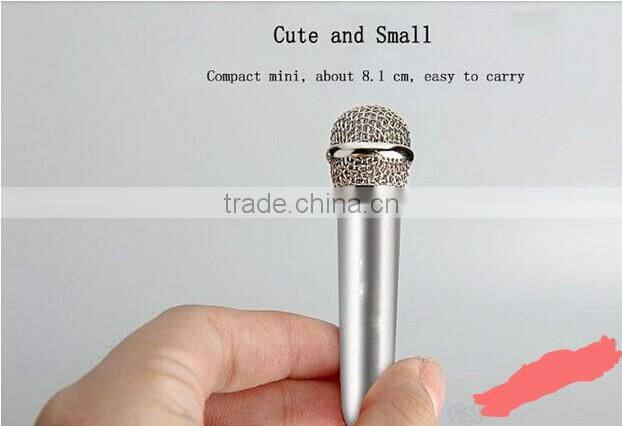 Factory Oem good quality mobile phone microphone , wired mobile phone microphone for Mobile Phone Sing Song