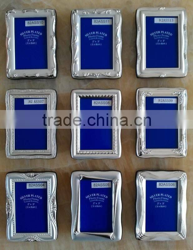 High Quanlity Assorted Design Silver plated metal photo frame KJJ-3