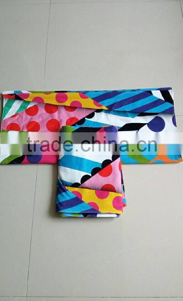 100cotton velour full print custom design 75*150cm with hunging loops back side terry luxury beach towels
