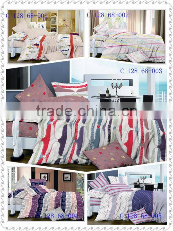 cotton printed bed sack &duvet cover&fitted sheet set