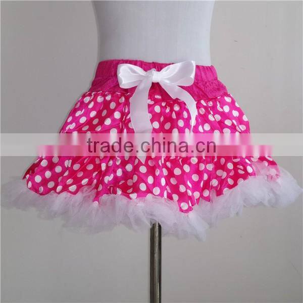 Wholesale pettiskirts bule polka dot pettiskirt for kids
