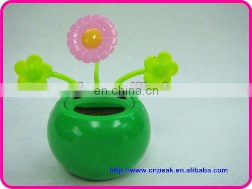 New Solar Power Flip Flap Dancing Toy Flower Cute yellow Daisies Flower