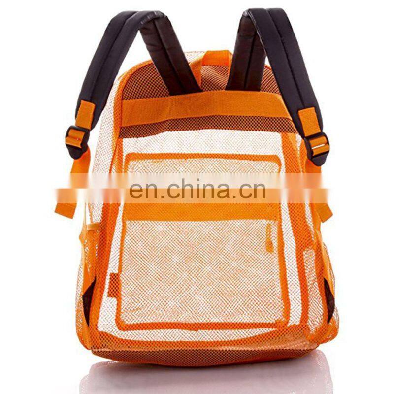 Large Clear Custom Mesh Backpack For Kids Men Women