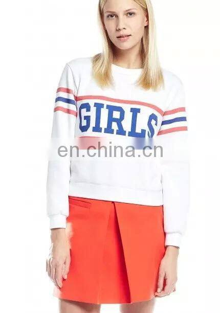 2016 New Style Women Clothes Fashion Causal Printed Letters Women Blouse Red Blue Stripes Loose Printing Blouse