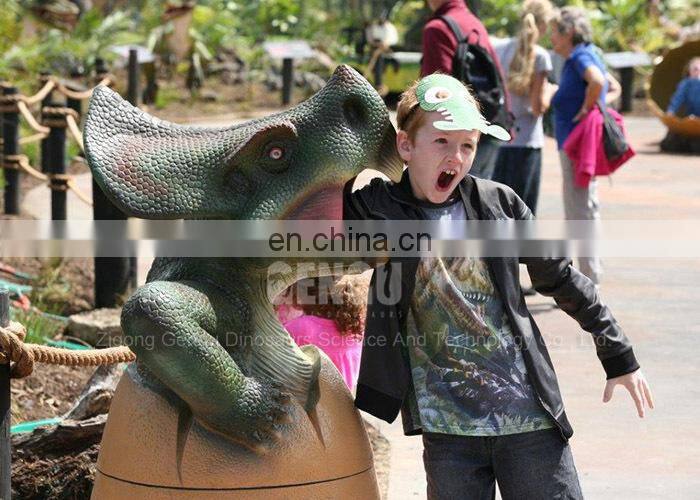 Amusement Park High Simulation Funny Dinosaur Head Wall