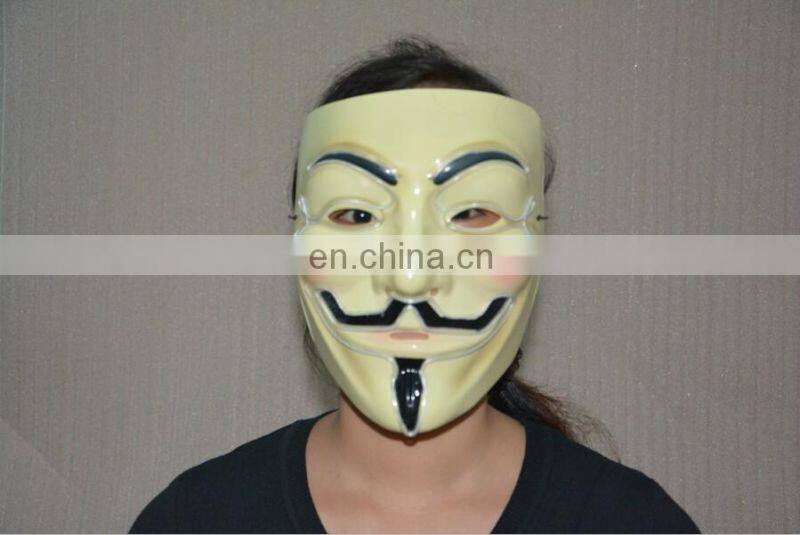 Masquerade & Halloween Vendetta Flash El Wire Led Glowing Mask