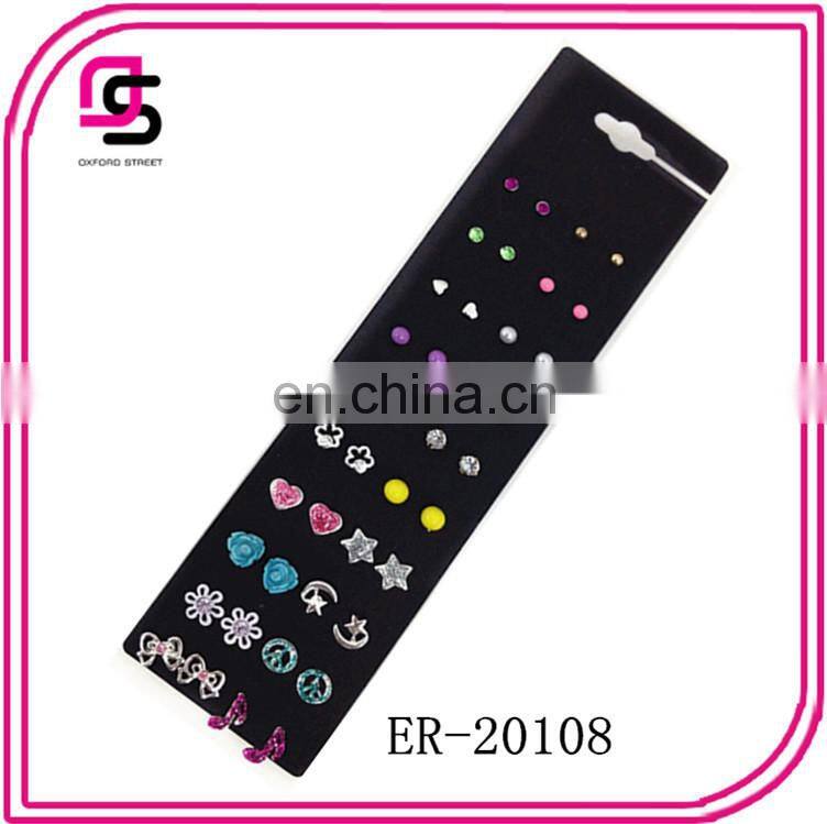 20 Pairs On a Card Earring Set