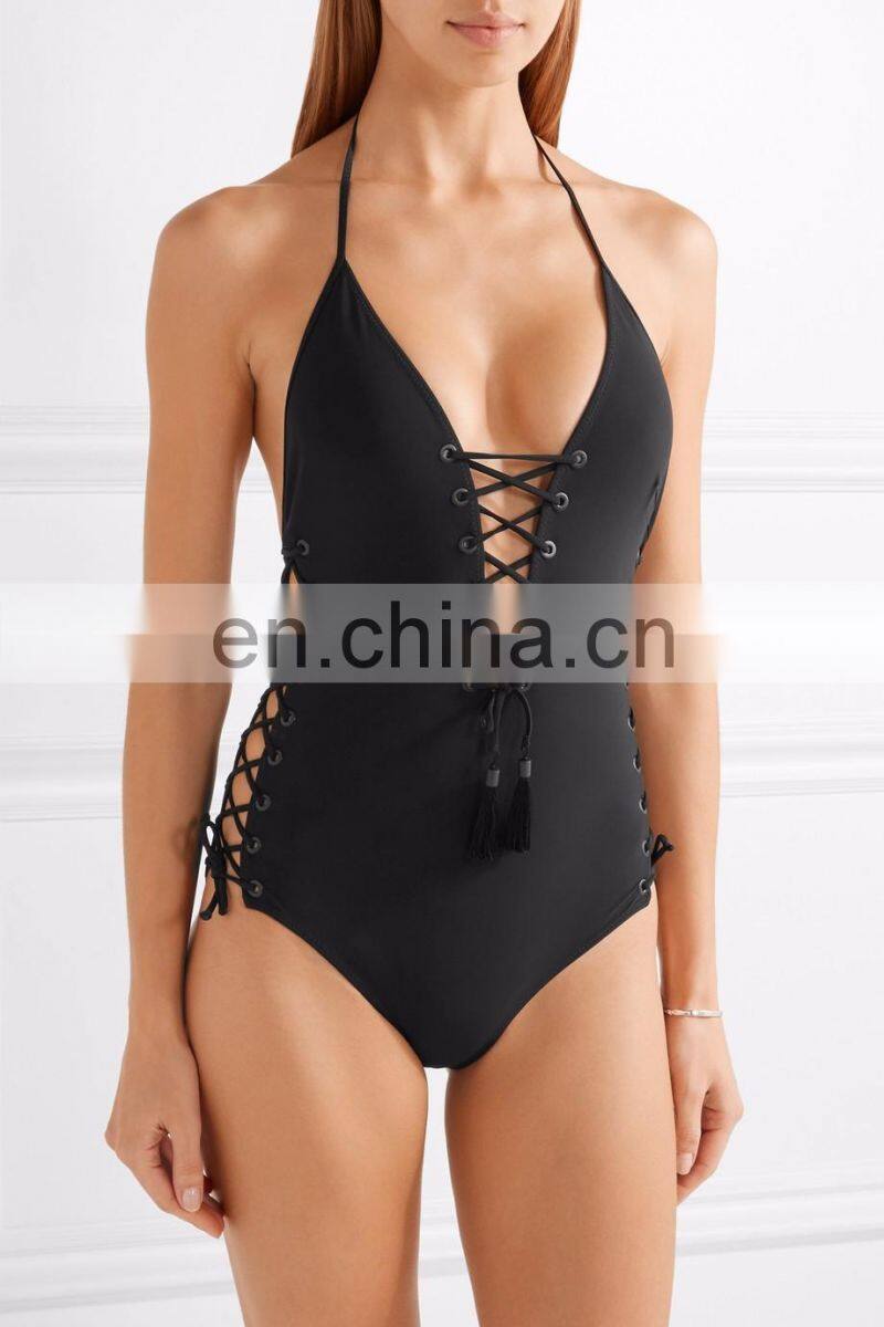 sexy naughty ladies sexy black bandeau swimwear bikini