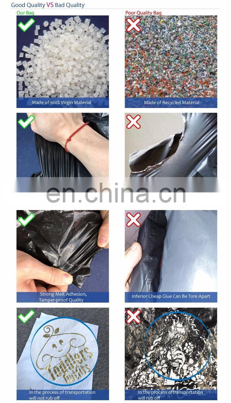 custom cheap purple plastic shipping envelopes bags for clothing