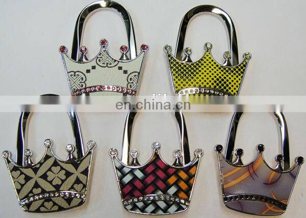 Promotional bag accessory with handbag shape foldable bag hanger