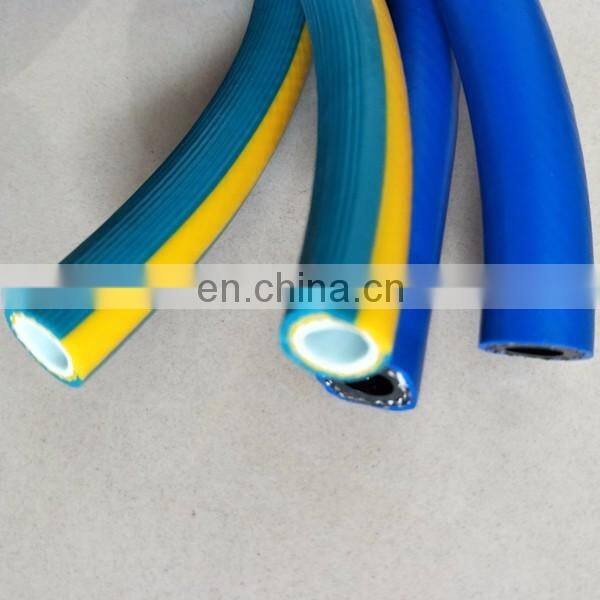 Customized Black Natural rubber and pvc flexible high pressure air compressor hose for gas flushing device