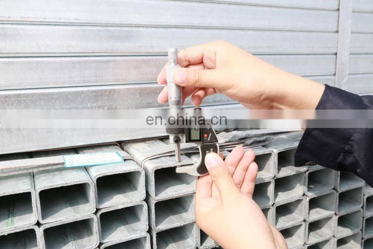 Q235B AS1163 BS1387 Greenhouses Hot Dip Galvanized Square Steel Pipe
