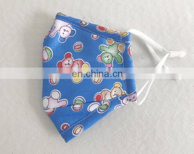 Anti air pollution popular custom printed black cotton face mask