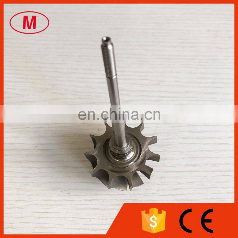 TD04HL 45.65X52mm 11 blades turbine shaft /turbo wheel /turbo shaft 93mm shaft length