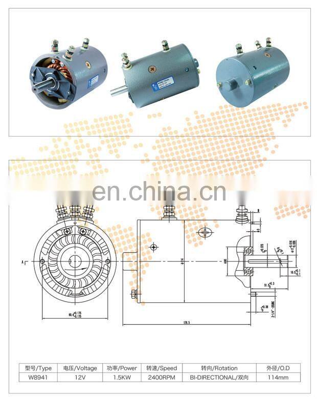Forklift 1500 Watt DC Brush Motor