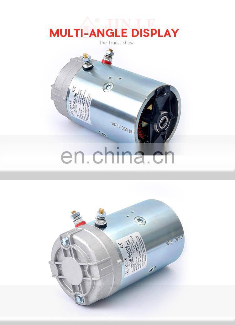 high quality dc motor 2200w 12volt on hydraulic power pack unit used for forklift
