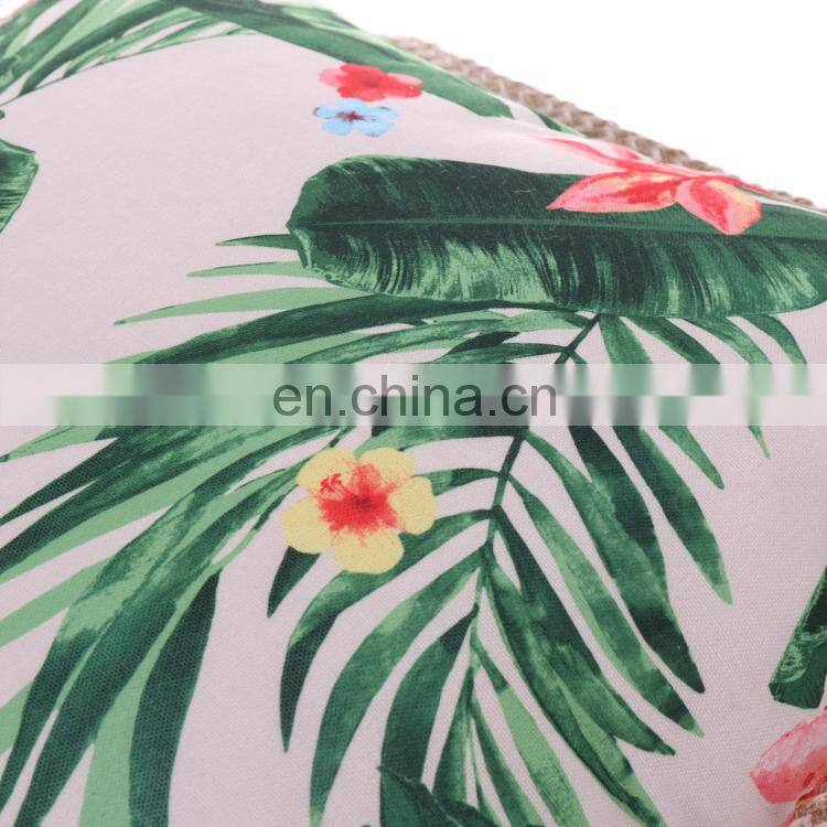 Tropical Palm Leaves Jungle Leaf Polyester Canvas Outdoor Pillow Cases Square Standard Cushion Covers For Sofa Couch Bed