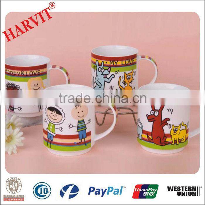 Round Decorative Coffee Mug Ceramic