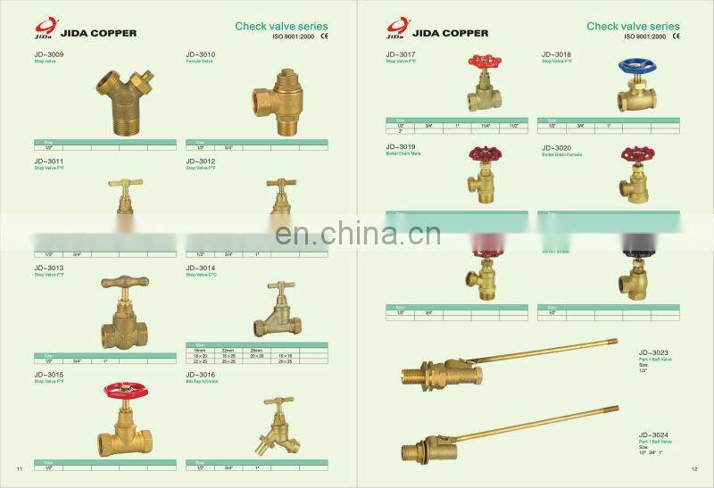 brass swing check valve