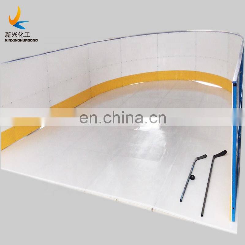 HDPE ice hockey dasher board rink system