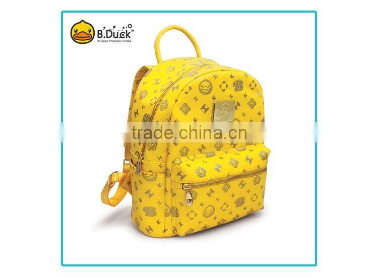 Fashionable custom design OEM pu leather backpacks