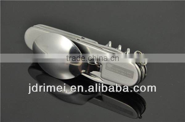 Stainless steel camping knife / fork spoon travel set