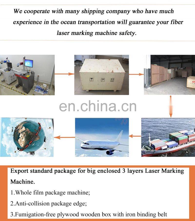 High quality fiber laser marking machine with slide table making machine for metal jewelry