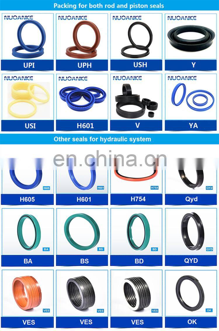 Hydraulic Cylinder Seal NBR FKM Replacement UPH USH Wear Ring Wiper Excavator Seal Kit Piston Rod Hydraulic Seal Ring