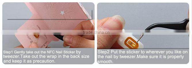 Micro RFID LED Flashing NFC Nail Tag / Sticker