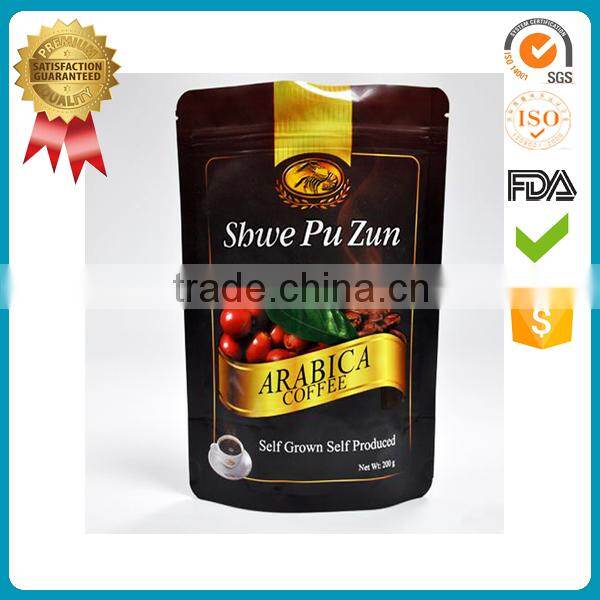 Aluminum foil pouch for snack coffee vacuum plastic food packaging bag