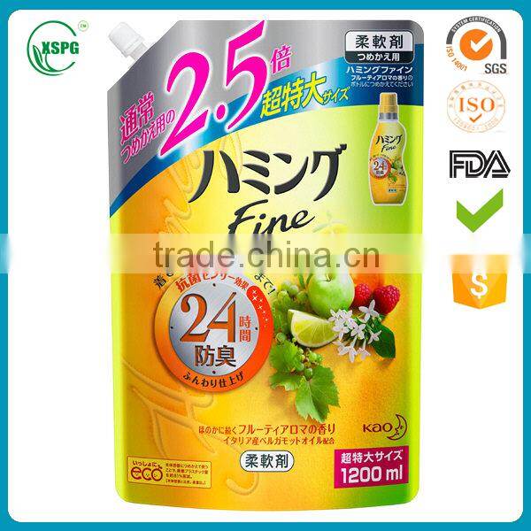 Detergent Chemical Pouch with spout