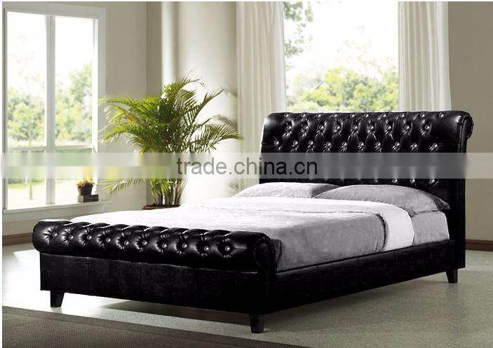 Bedroom Furniture Modern Design Cream Leather Big Bed Modern Bed Designs For Hotel