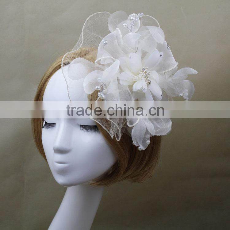 Custom Design Ladies Bridal Hair Accessories Fascinator For Wedding