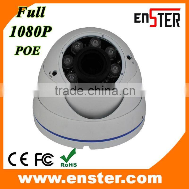 6pcs Array IR leds Onvif IP Dome Camera