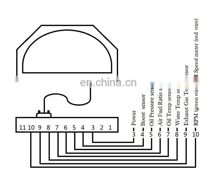 DO908 Multi-function Full Sensor Led Digital Race Car Digital Dashboard Meter with LCD Display