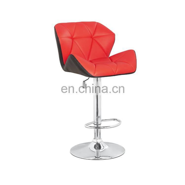 Colorful Modern With PU Seat And Adjustable Height Bar stools