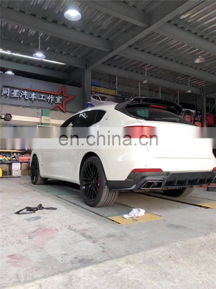 Runde Mansory Automotive Kits For Maserati Levante Real Carbon Fiber Body Kit Hood Front Rear Lip Spoiler