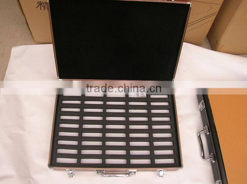 aluminum UV color chip box with inner lattice shape