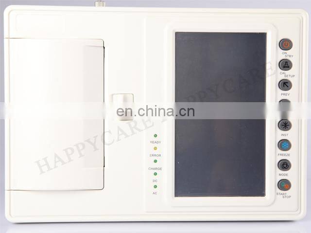 HC-H003 Best choice 7 Inch touch screen ECG machine ( 6 channel ) electrocardiogram holter