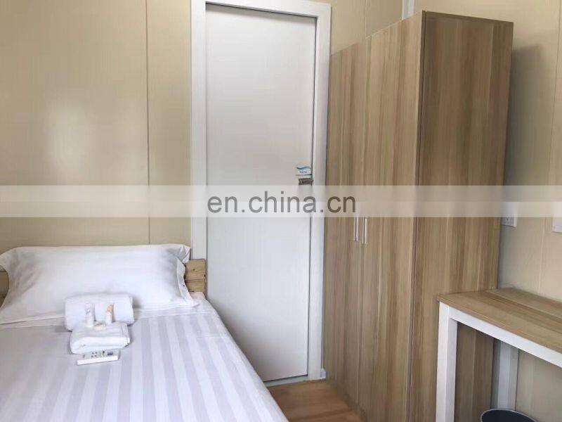 Prefabricated modular steel structure 20 foot sandwich panel container house for hotel/remote camp/office