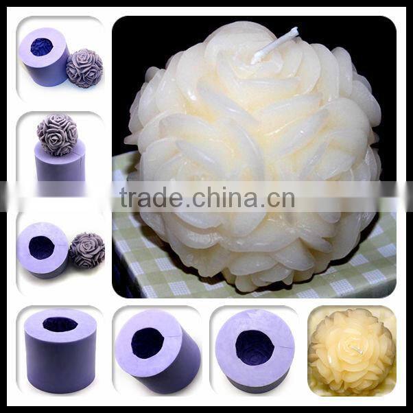 Halloween Pumpkin Creator Handmade soap mold silicone rubber candle molds LZ0119