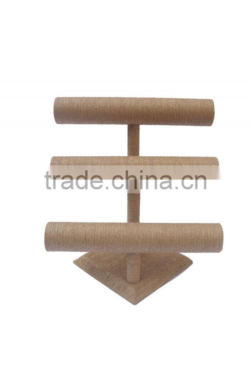 Pop popular clear acrylic bracelet and necklace t-bar display T-02