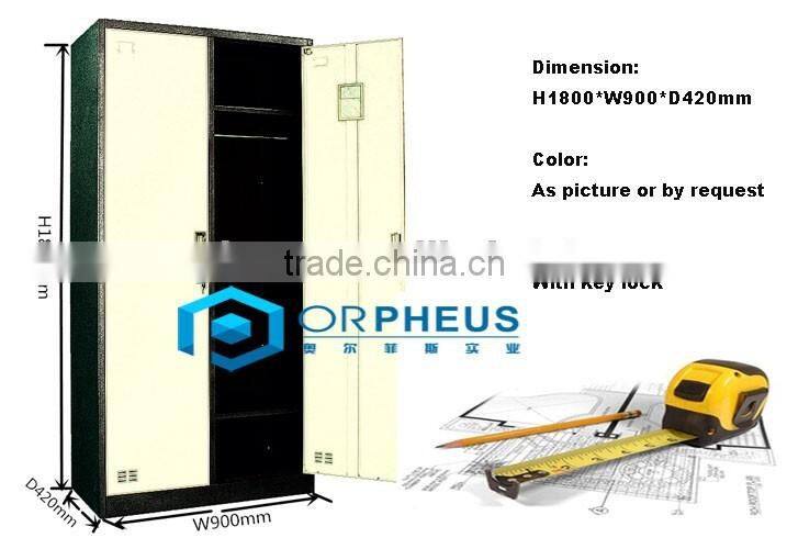 Godrej Steel Almirahs Deigns Detachable Metal Almirah Wardrobe 2 Mirror Doors Wardrobe Closet