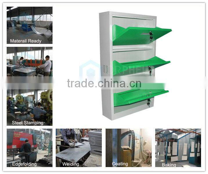 2015 top popular metal shoe rack, shoe cabinet