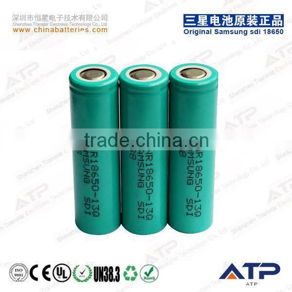 Rechargeable samsung inr18650-13q 1300mah li-ion battery