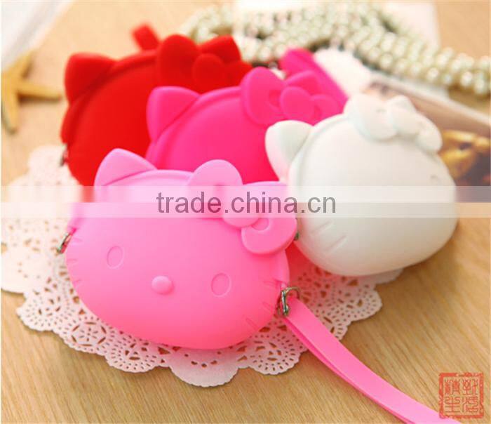 jelly coin pochi silicone purse with zipper